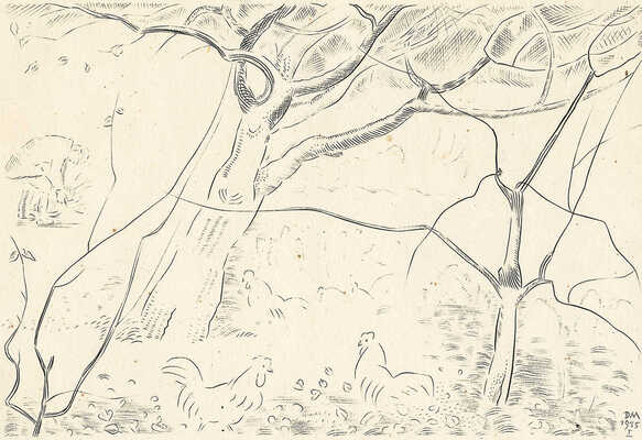 Митрохин Дмитрий Исидорович. Сад осенью